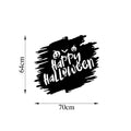 Happy Halloween Yazi Metal Duvar Panosu - Siyah