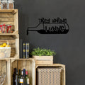 They Whine I Wine Metal Duvar Panosu - Siyah