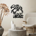 Books Are My Love Language Yazili Metal Duvar Panosu - Siyah