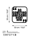 Do Something Awesome Yazılı Metal Duvar Panosu - Siyah