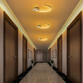 Halka LED Plafonyer Metal - Altın