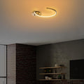 Halka LED Plafonyer Metal - Altın