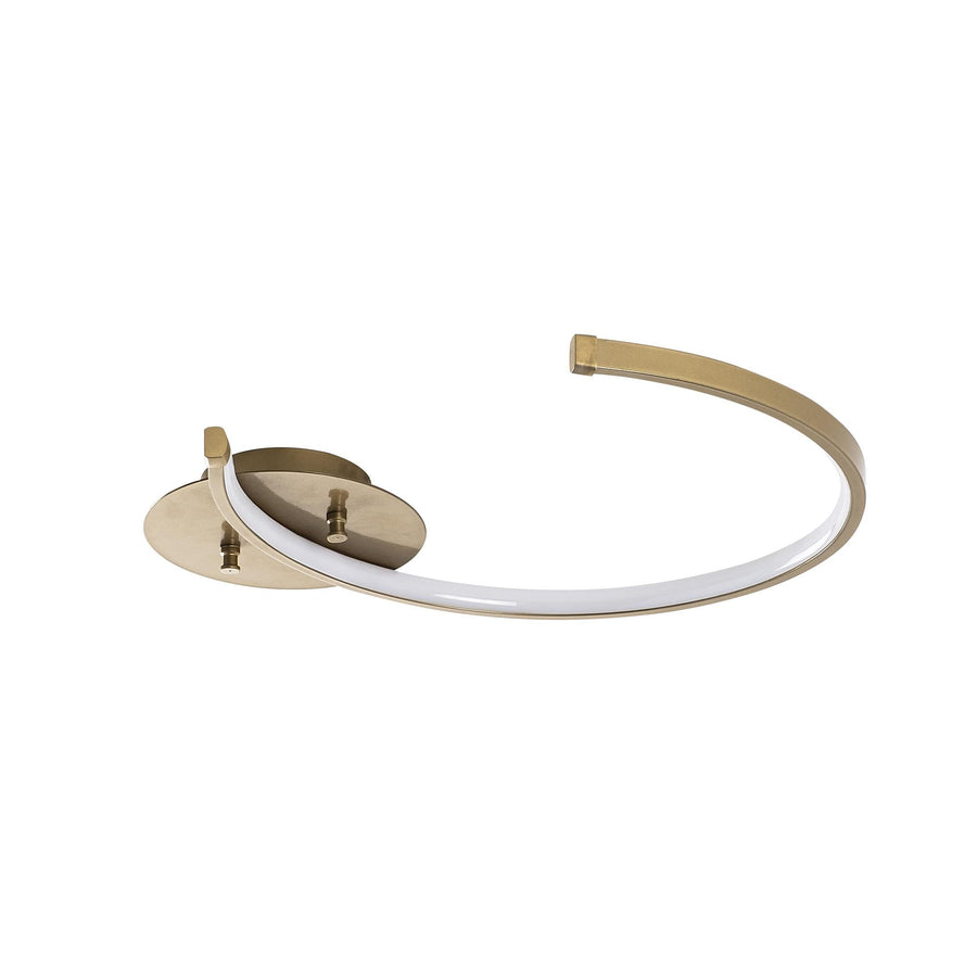 Halka LED Plafonyer Metal - Altın