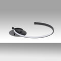 Halka LED Plafonyer Metal - Siyah
