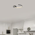 Halka LED Plafonyer Metal - Siyah