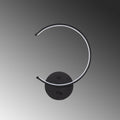 Halka LED Aplik Metal - Siyah
