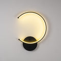 Halka LED Aplik Metal - Siyah