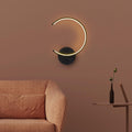Halka LED Aplik Metal - Siyah