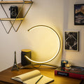 Halka LED Masa Lambası Metal - Altın