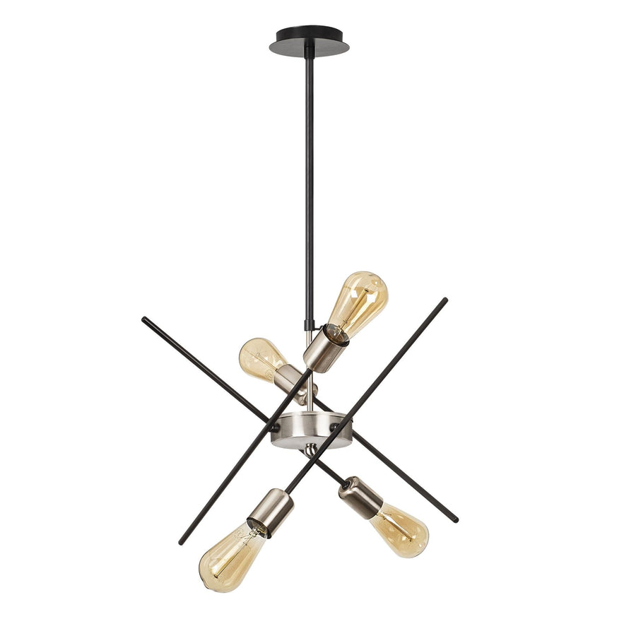 Sputnik Metal Avize Modern - Siyah
