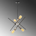 Sputnik Metal Avize Modern - Siyah
