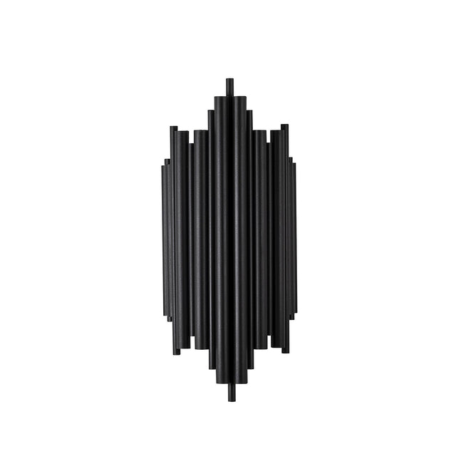 Boru Art Deco Tekli Aplik Modern - Siyah