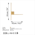 T-Form Metal Aplik - Altin