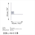 T-Form Metal Aplik - Gri