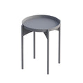 Yuvarlak Metal Sehpa - Gri