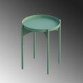 Yuvarlak Metal Sehpa - Yesil