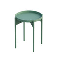 Yuvarlak Metal Sehpa - Yesil