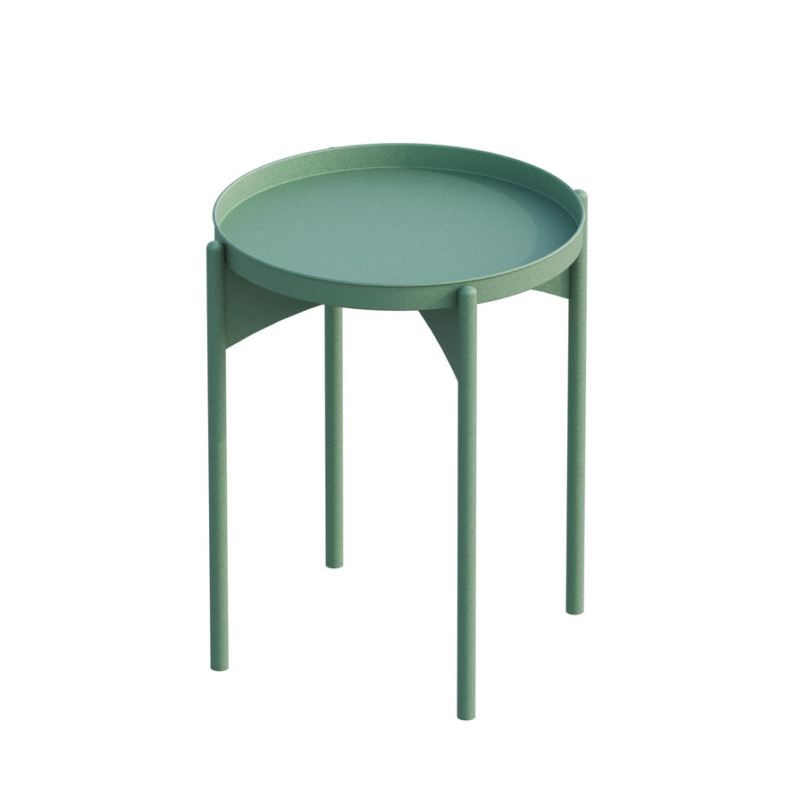 Yuvarlak Metal Sehpa - Yesil