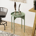 Yuvarlak Metal Sehpa - Yesil
