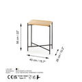Ahsap Metal Sehpa Modern - Ahsap