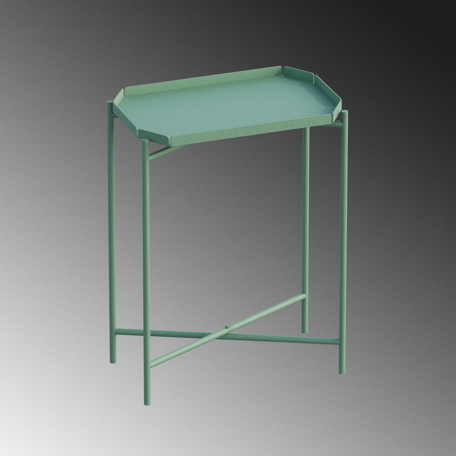 Yeşil Metal Tepsi Sehpa - Yesil