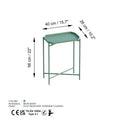 Yeşil Metal Tepsi Sehpa - Yesil