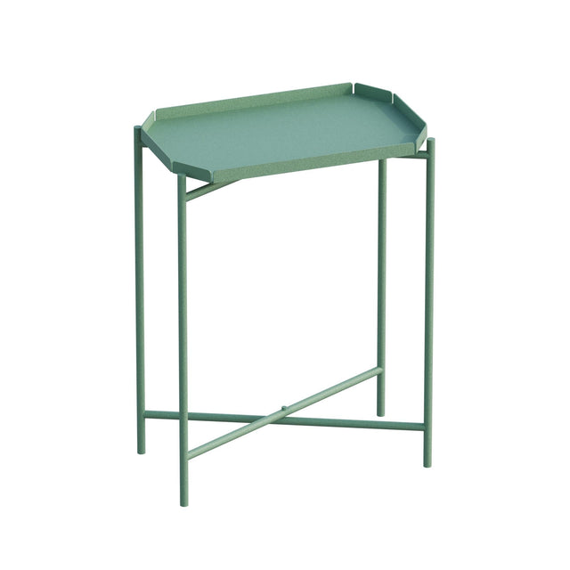 Yeşil Metal Tepsi Sehpa - Yesil