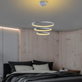 Spiralli LED Avize Metal 3 Halka - Gri