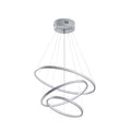 Spiralli LED Avize Metal 3 Halka - Gri