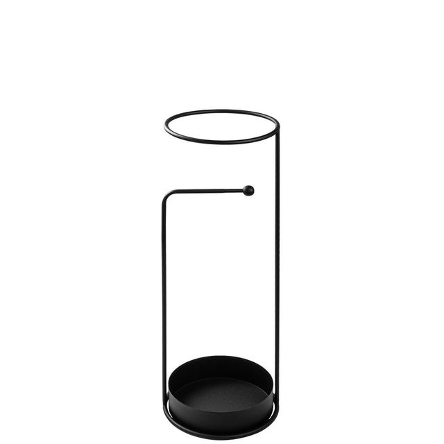 Yuvarlak Metal Semsiye Standı - Siyah