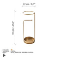 Yuvarlak Metal Semsiye Standı - Altin