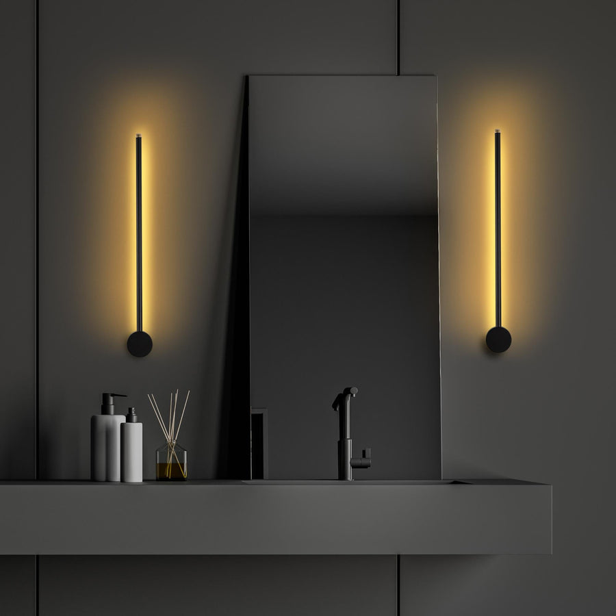Modern LED Çubuk Aplik Metal - Siyah