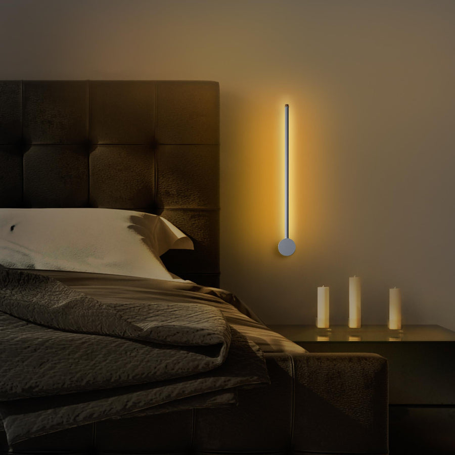 Modern LED Çubuk Aplik Metal - Gri