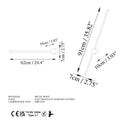 İkili Set Metal Aplik - Beyaz