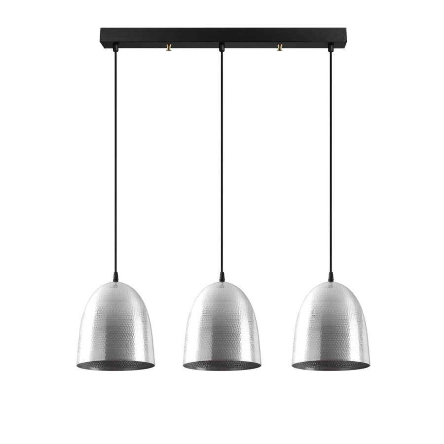 Dövme Gümüş Metal Sarkıt - 3'lü Sıralı