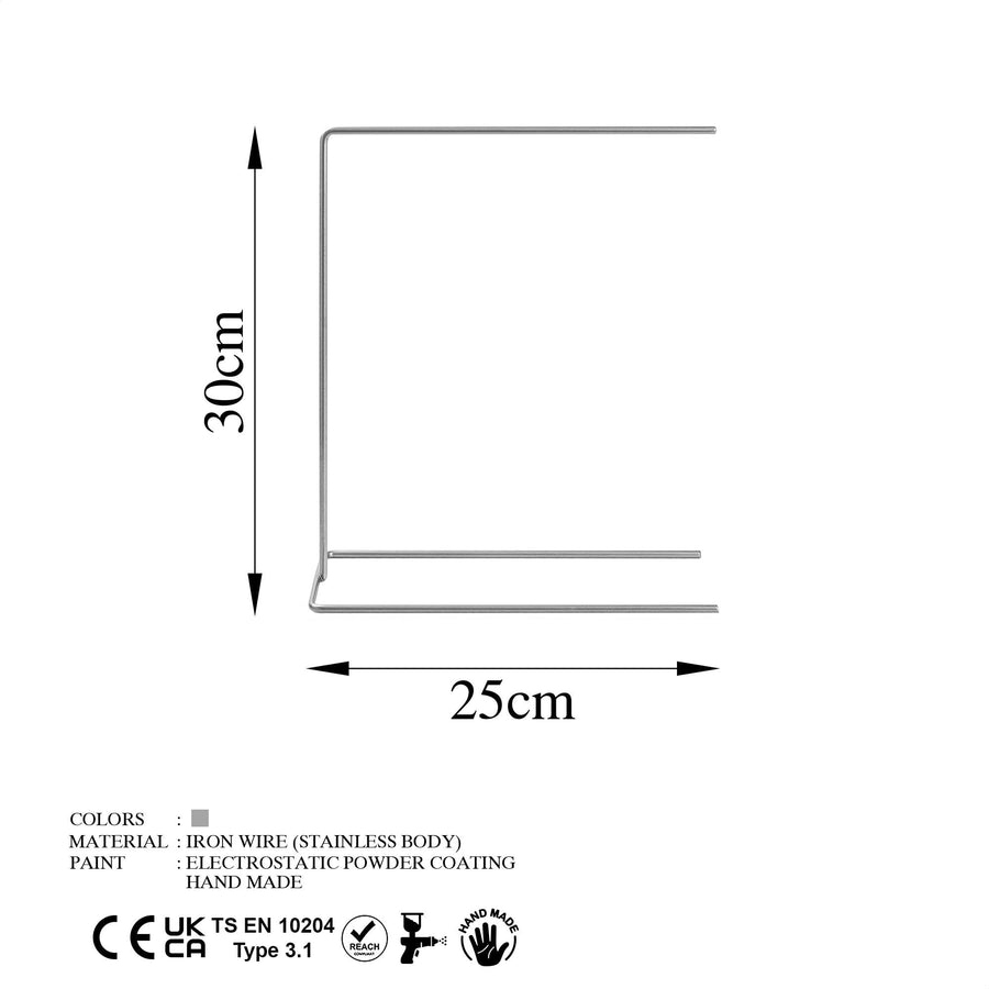 Minimal Metal Taki Standi - Gri
