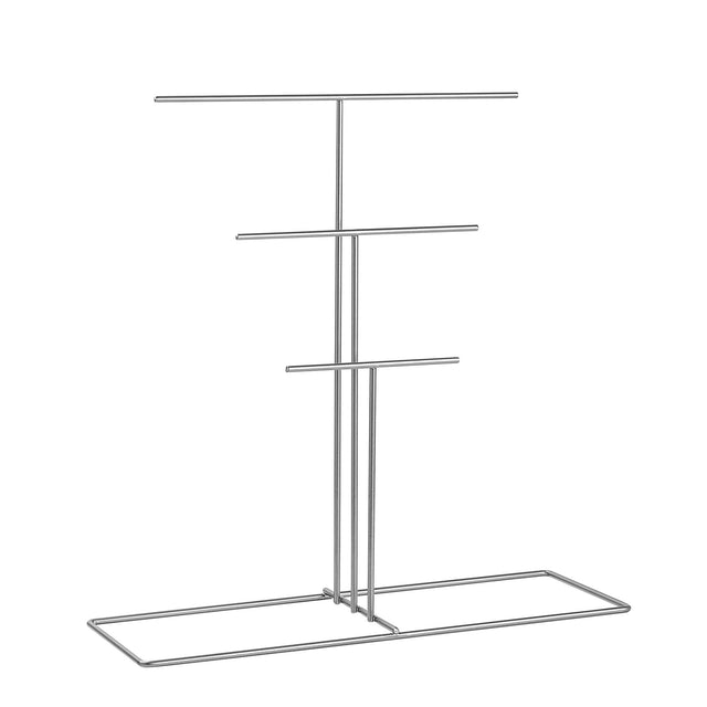 Uc Kademeli Metal Taki Standi - Gri