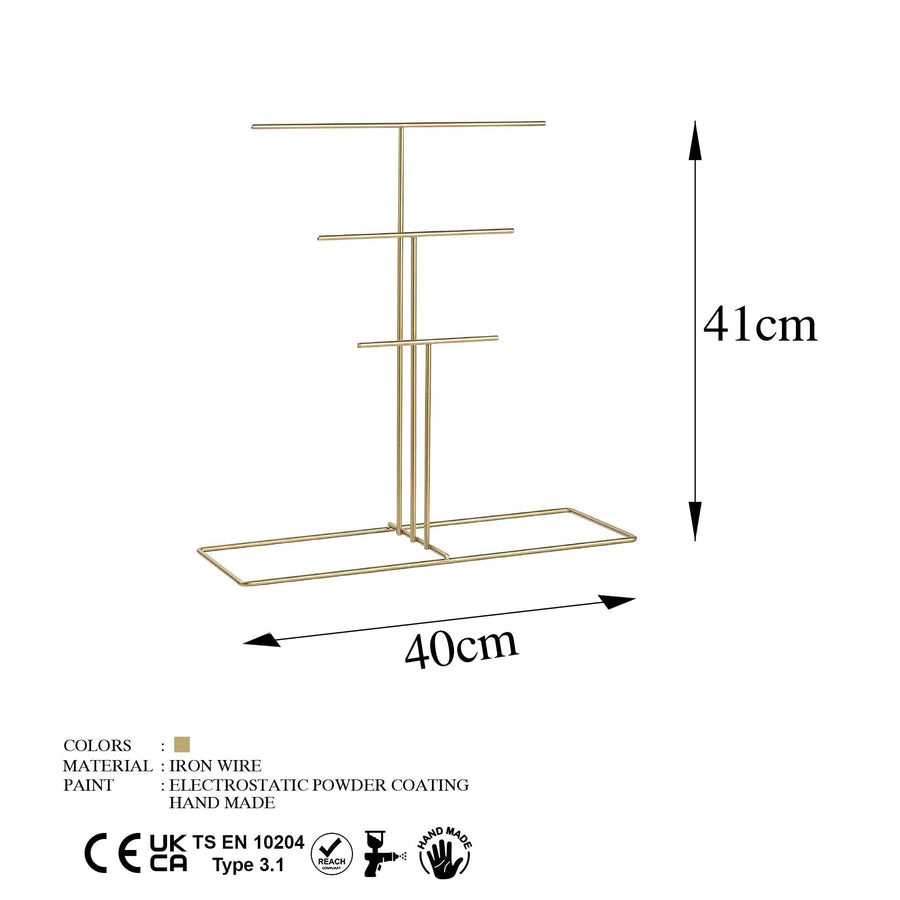 T-Bar Metal Taki Standi - Altin