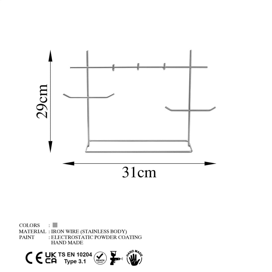 Kancali Metal Taki Standi - Gri