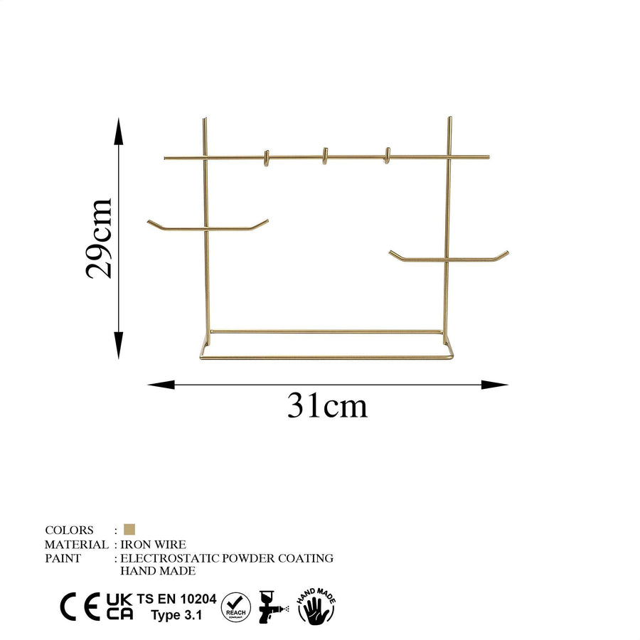 Kancali Metal Taki Standi - Altin