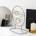Oval Metal Taki Standi - Gri