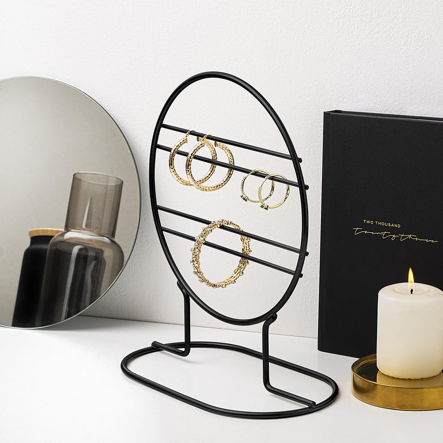 Oval Metal Taki Standi - Siyah