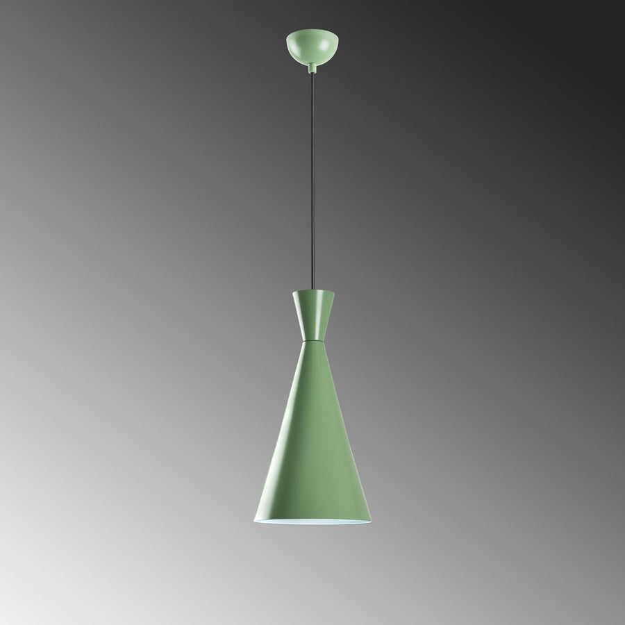 Konik Metal Tekli Sarkıt - Yesil