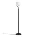 Küre Camlı Tekli Lambader - Siyah