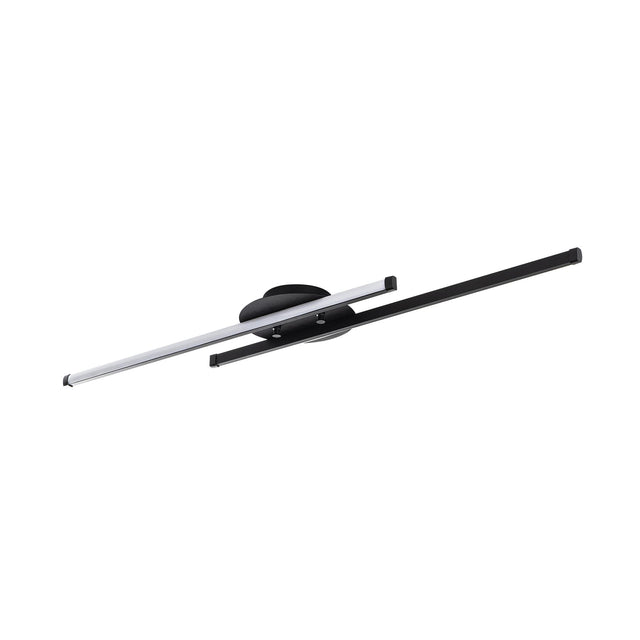 Çift Çubuk Modern LED Avize - Siyah