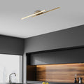 Çift Çubuk Modern LED Avize - Altın