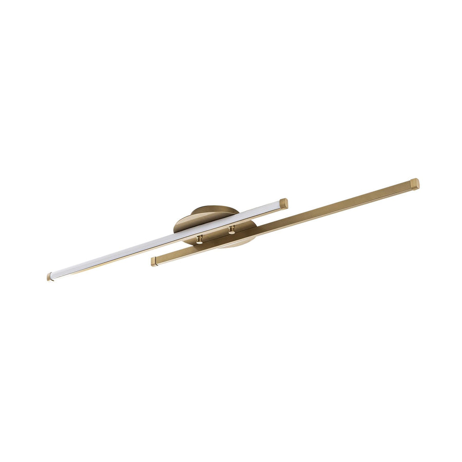 Çift Çubuk Modern LED Avize - Altın