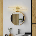 Çift Çubuk Modern LED Aplik - Altın
