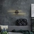 Çift Çubuk Modern LED Aplik - Siyah