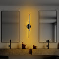 Çift Çubuk Modern LED Aplik - Siyah